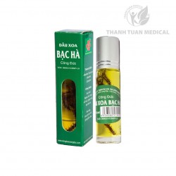 Dầu Xoa Bạc Hà Công Đức - Ngừa Cảm Mạo, Sổ Mũi, Nghẹt Mũi, Say Tàu Xe - Chai 10ml, date xa 2028