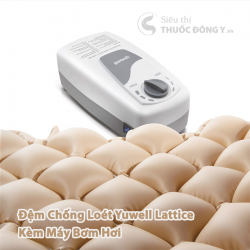 Đệm Chống Loét Yuwell Lattice Kèm Máy Bơm Hơi – Giúp Chống Hăm, Lở Loét, Hoại Tử Cho Người Bệnh & Người Già