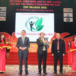 Đông y Thanh Tuấn được trao tặng cúp vàng thương hiệu An toàn vì sức khỏe cộng đồng – Top Brands 2016
