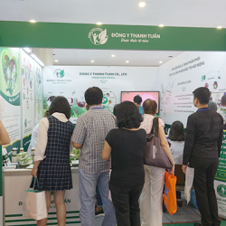 Đông y Thanh Tuấn trong ngày khai mạc triển lãm Quốc tế y dược 2018