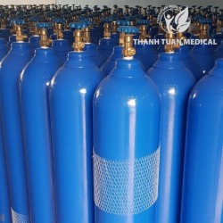 (Full Phụ Kiện) Bộ Bình Oxy Y Tế 40 Lít  + Đồng Hồ Dây Thở Đi Kèm