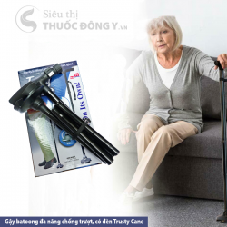 Gậy Batoong Đa Năng Trusty Cane (Chống Trượt, Có Đèn Pin) - Phù hợp cho người lớn tuổi