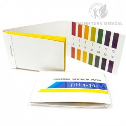 Giấy Quỳ Tím Thử Độ pH Thang Đo Từ 1 Đến 14 Tép 80 Miếng (Kèm Bảng Màu)