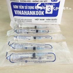 Giới Thiệu Bơm Tiêm Sử Dụng Một Lần Vinahankook Loại 3ml/cc