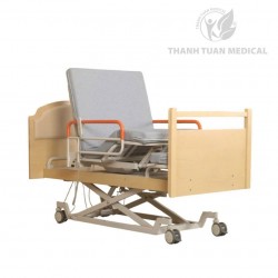 Giường Xoay ICU Điều Khiển Điện Nâng Hạ Chiều Cao Lucass GB-5XE Hỗ Trợ Toàn Diện Cho Người Già, Người Bệnh