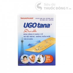 Hộp 30 Miếng Băng Dính Cá Nhân Y Tế Ugotana 38 x 72 mm - Đã Tiệt Trùng