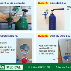 Hướng dẫn chi tiết cách sử dụng bình oxy y tế tại nhà từ A - Z