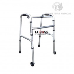 Khung Tập Đi Hợp Kim Nhôm Lucass W47 (Bánh Xe Nhỏ) - Giúp người già hoặc người tai biến di chuyển dễ dàng