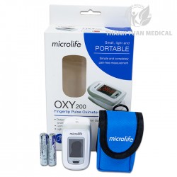 Máy Đo Nồng Độ Oxy Trong Máu SpO2 Và Nhịp Tim Microlife OXY200 (Số Lượng có hạn)