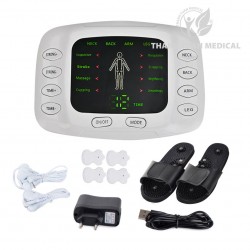 Máy Massage Xung Điện 4 Miếng Dán Nikio NK-105 Có Đôi Dép Trị Liệu Bàn Chân - BH chính hãng 12 tháng