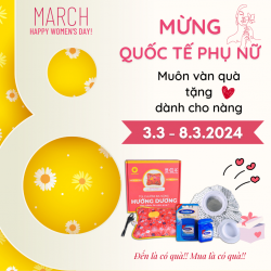 MỪNG QUỐC TẾ PHỤ NỮ 8.3, MUÔN VÀN QUÀ TẶNG DÀNH CHO NÀNG