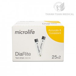 Que Thử Đường Huyết Microlife Diarite Bgm Test (Hộp 50 Que)