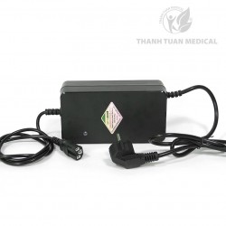 Bộ sạc xe lăn điện 24V12Ah - Jack cắm máy tính 3 chân - Dùng Cho Xe Lăn Điện, Xe Đạp Điện