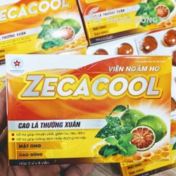 Viên ngậm ho, đau họng ZECACOOL (hộp 24 viên) - Giảm viêm họng, bổ phế, giảm ho, tiêu đờm