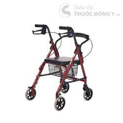 Xe Đẩy Tập Đi Lucass W-14  (W14) Dành Cho Người Già, Người Tai Biến Đi Lại Kém (Ghế Ngồi, Phanh, Giỏ Đựng)