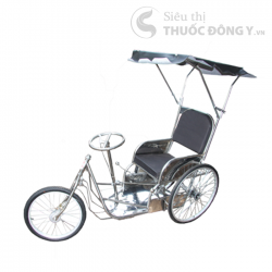 Xe Lắc Tay khung Inox + Mái che Mole DLC02 - Tiện dụng người khuyết tật, người di chuyển khó khăn