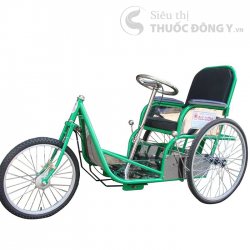 Xe Lắc Tay Sắt - Xe Lắc Tiêu Chuẩn DCL01 Có Thắng Tay, Có mái che gấp gọn tiện dụng