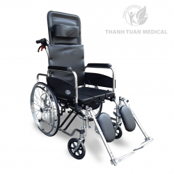 New 2025 - Xe Lăn Đa Tiện Ích Toàn Phần Lucass X7 Pro Có Bô Vệ Sinh, Có Thắng Tay, Ngả Nằm, Nâng được thành tay