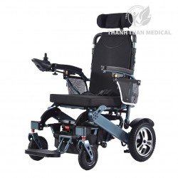 Xe Lăn Điện Ngả Nằm Tự Động GBM-506 Có Tựa Đầu, Gấp Gọn Bằng Điều Khiển Từ Xa