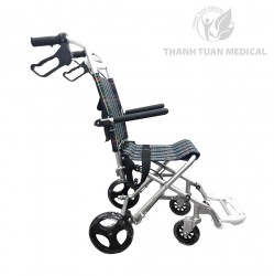 Xe lăn du lịch Lucass X11 (X-11) gấp gọn siêu nhẹ cho người già, người khuyết tật