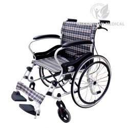 Xe lăn du lịch Lucass X16LJ - Siêu nhẹ, nhỏ gọn và dễ dàng gấp gọn đưa lên xe ô tô, thang máy...