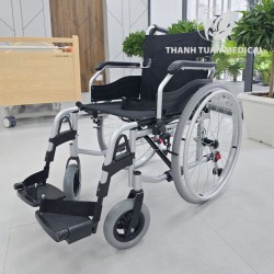 Xe Lăn Tay Hợp Kim Nhôm Lucass X203 – Khung và Vòng lăn tay hợp Kim Nhôm cao cấp, nhẹ chỉ 16kg